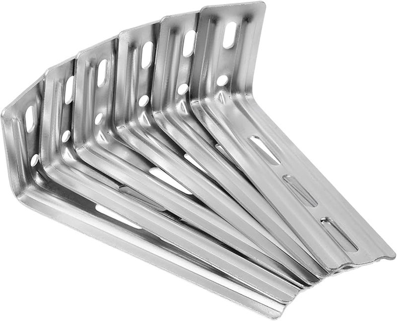 6Pcs Heavy Duty Curtain Rod Repair Brackets Easy DIY Installation Universal Fit - Image 1